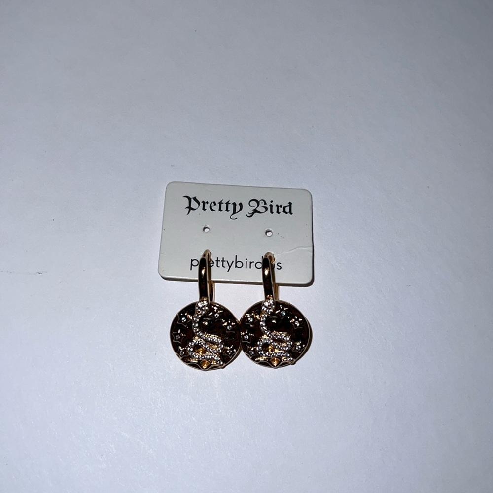 Pretty Bird Snake Earrings